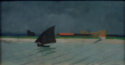 O estuário do Sena (vista do mar) de Felix Edouard Vallotton