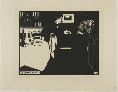 Extreme Measure, placa seis de Intimacies de Felix Edouard Vallotton