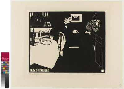 Medida Extrema, prato seis de Intimacies, 1898 de Felix Edouard Vallotton