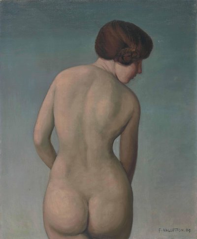 Mulher nua de volta, 1909. de Felix Edouard Vallotton