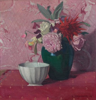 Vaso verde e tigela branca, 1919. de Felix Edouard Vallotton