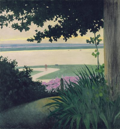 Honfleur e a Baie de la Seine, 1910 de Felix Edouard Vallotton