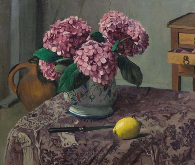 Hortensias e Lemon, 1923. de Felix Edouard Vallotton