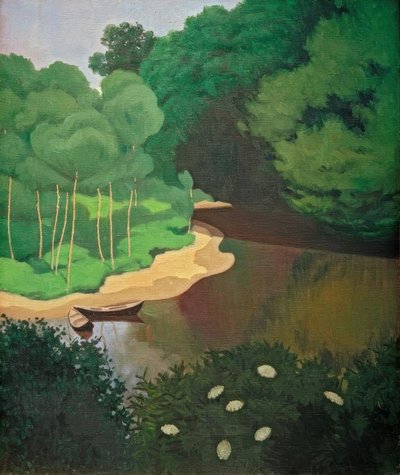 O Dordogne em Carennac de Felix Edouard Vallotton