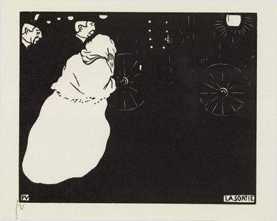 A saída, 1895 de Felix Edouard Vallotton