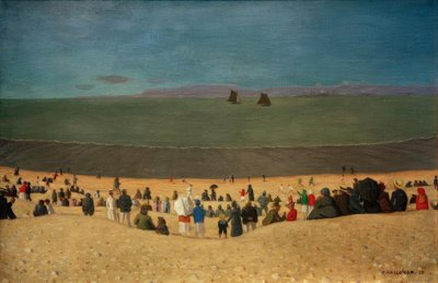 A praia em Honfleur de Felix Edouard Vallotton
