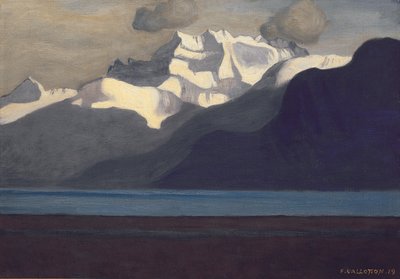 Lac Leman e Les Dents-du-Midi, 1919 de Felix Edouard Vallotton