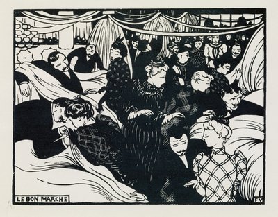 Le Bon Marche, 1893 de Felix Edouard Vallotton