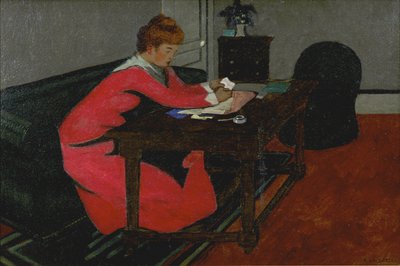 Misia em sua mesa, 1897 de Felix Edouard Vallotton
