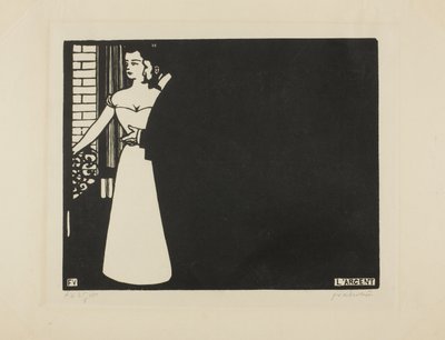 Dinheiro, prato cinco de "Intimacies", 1898 de Felix Edouard Vallotton