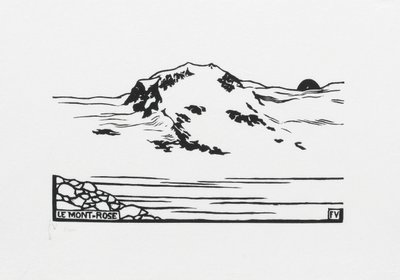 Mont-Rose, 1892 de Felix Edouard Vallotton