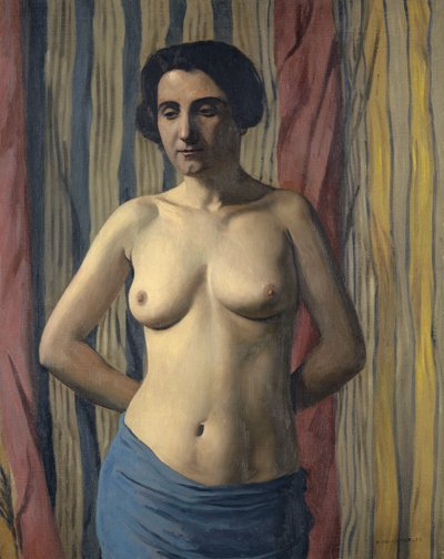 Nu com faixa azul, 1922. de Felix Edouard Vallotton