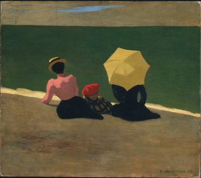 Na praia, 1899 de Felix Edouard Vallotton