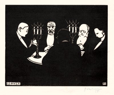 Pôquer, 1896. de Felix Edouard Vallotton