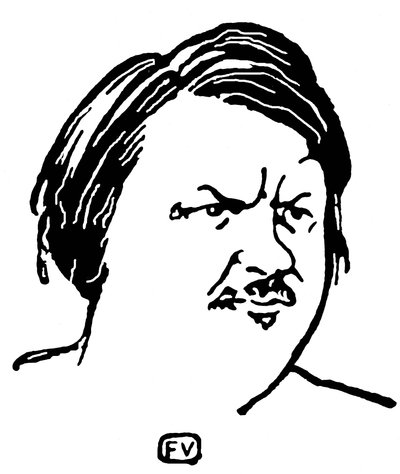 Retrato de Honore de Balzac (1799-1850) de Felix Edouard Vallotton