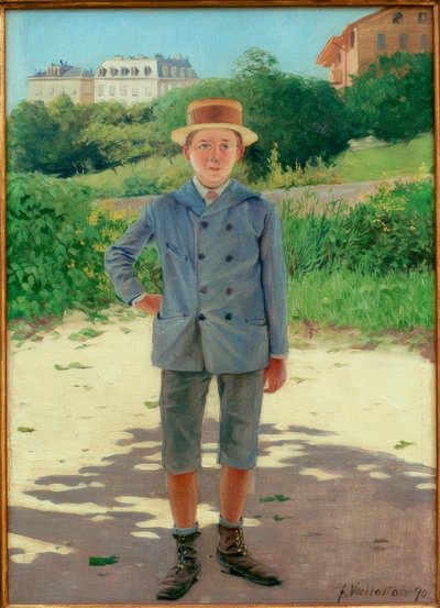 Retrato de jovem Delisle de Felix Edouard Vallotton