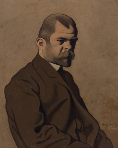 Retrato de Ambroise Vollard 1865-1939, 1902. de Felix Edouard Vallotton