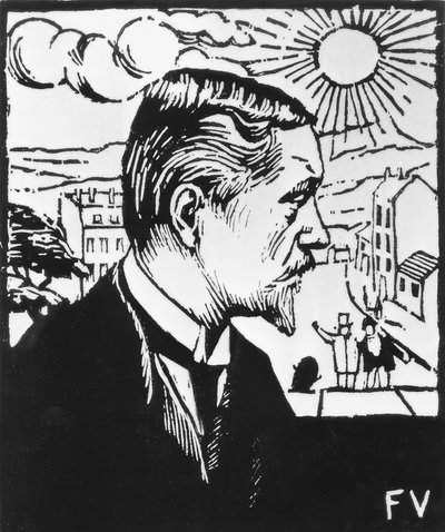 auto-retrato de Felix Edouard Vallotton