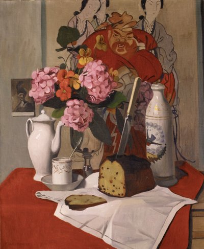 Ainda vida com flores, 1925 de Felix Edouard Vallotton