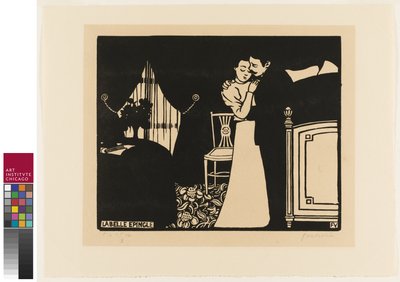 The Fine Pin, placa três de "Intimacies", 1898 de Felix Edouard Vallotton
