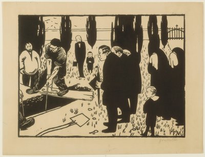 O funeral de Felix Edouard Vallotton