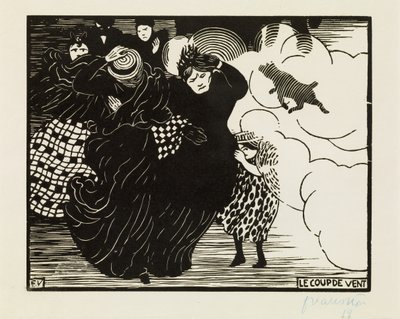 O vendaval, 1894 de Felix Edouard Vallotton