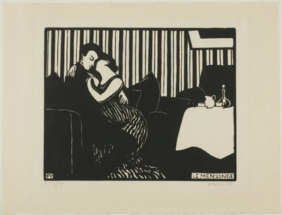 A Mentira, prato um de Intimacies de Felix Edouard Vallotton