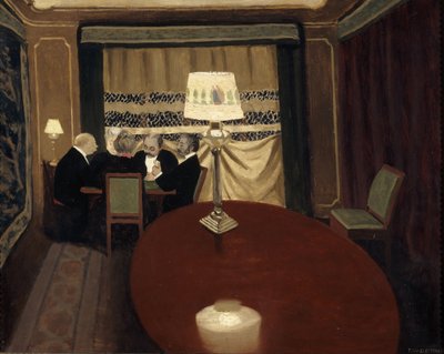 O jogo de pôquer, 1902 de Felix Edouard Vallotton