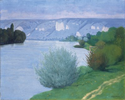 O Sena perto de Les Andelys, 1916 de Felix Edouard Vallotton