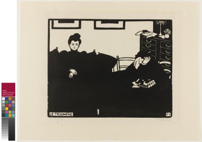 O Triunfo, placa dois de Intimacies, 1898 de Felix Edouard Vallotton