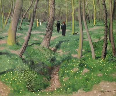 Vegetação na primavera, 1923 de Felix Edouard Vallotton