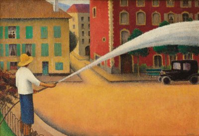 O Sprinkler, c.1925 (óleo sobre tela) de Felix Elie Tobeen