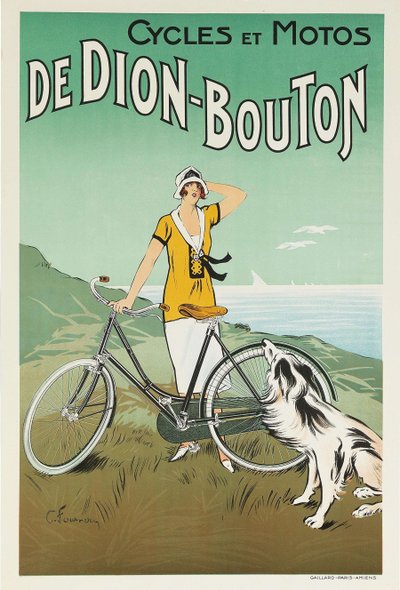 Ciclos e motocicletas Dion-Bouton, década de 1920. de Felix Fournery