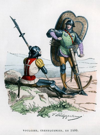 Soldiers, 1400 1882-1884. de Felix Henri Emmanuel Philippoteaux
