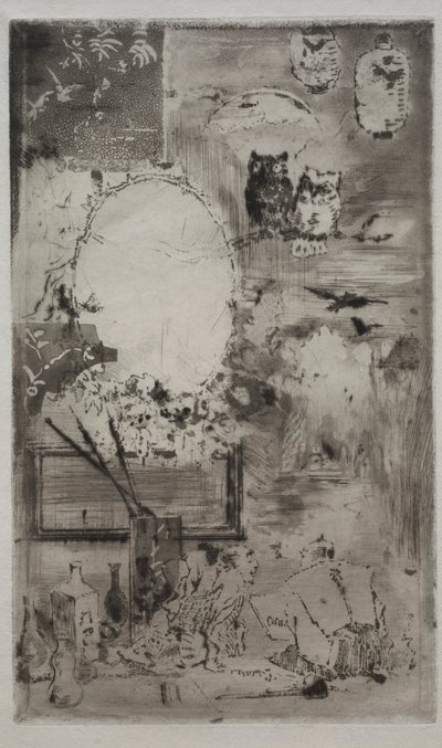 Batismo no estilo japonês, 1887. de Felix Hilaire Buhot