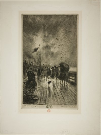Desembarque na Inglaterra de Felix Hilaire Buhot
