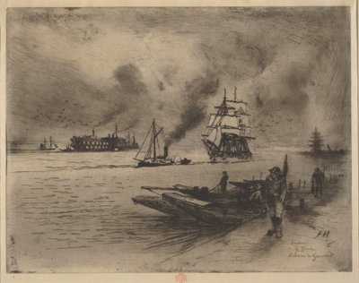Arredores de Gravesend de Felix Hilaire Buhot