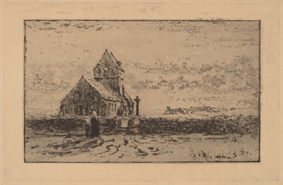 A Igreja de Jobourg, 1887. de Felix Hilaire Buhot
