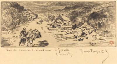 Entrada para Landemer (Haia) de Felix Hilaire Buhot