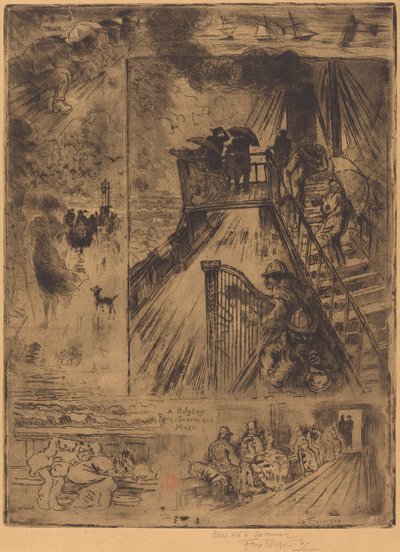 A Passagem A Passagem, 1879-1885. de Felix Hilaire Buhot