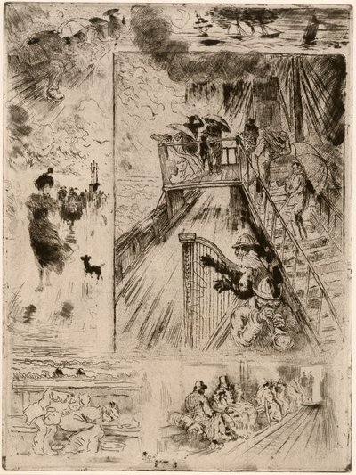 A Passagem A Passagem, 1879-1885. de Felix Hilaire Buhot
