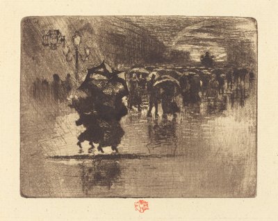 Le Petit Enterrement (O Enterro - Prato Pequeno) de Felix Hilaire Buhot