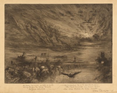 Les Esprits des Villes Mortes Spirits from the Cities of the Dead, 1885. de Felix Hilaire Buhot