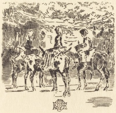 Burrinhos de Luchon, 1873. de Felix Hilaire Buhot