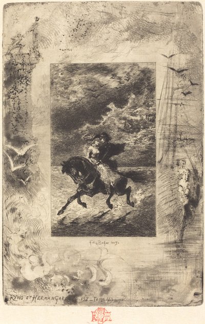 Ryno et Hermangarde, 18791880. de Felix Hilaire Buhot