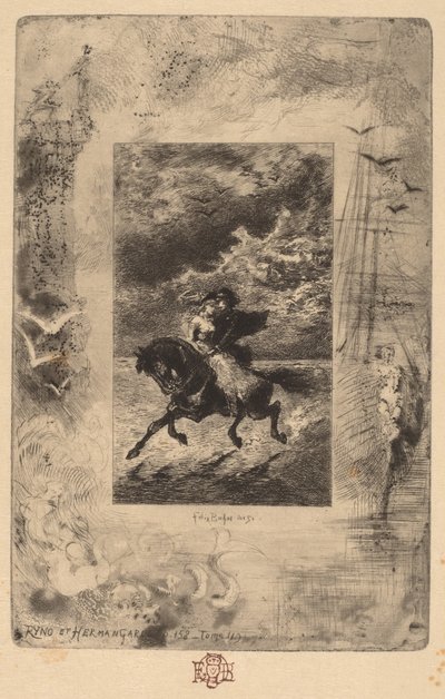 Ryno et Hermangarde Ryno e Hermangarde, 1847-1898. de Felix Hilaire Buhot