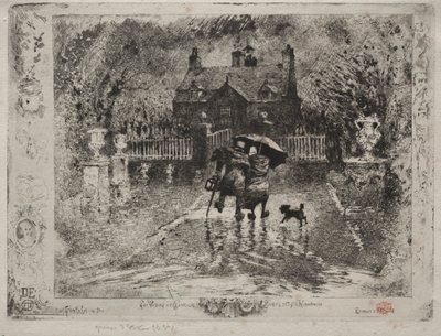 Os vizinhos do país, 1879-1880. de Felix Hilaire Buhot