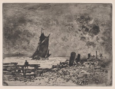 The Little Marine - Lembrança de Medway, 1879. de Felix Hilaire Buhot