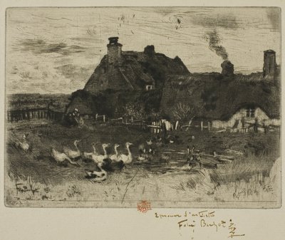As casinhas de palha de Felix Hilaire Buhot