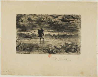 O pintor de paisagens marinhas de Felix Hilaire Buhot
